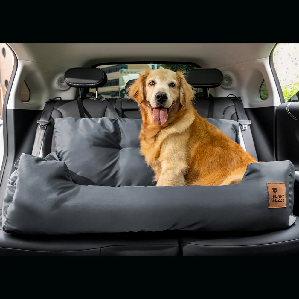 Travel Bolster Safety Medium Large Dog Car Back Seat Bed - Image 13