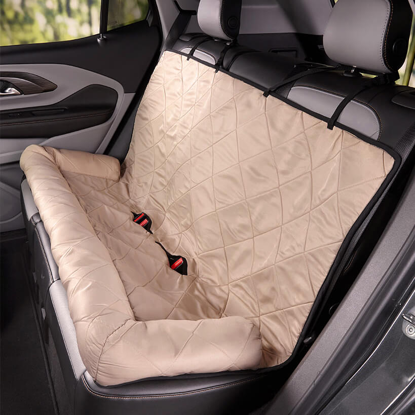 Travel Bolster Safety Medium Large Dog Car Back Seat Bed - Image 19