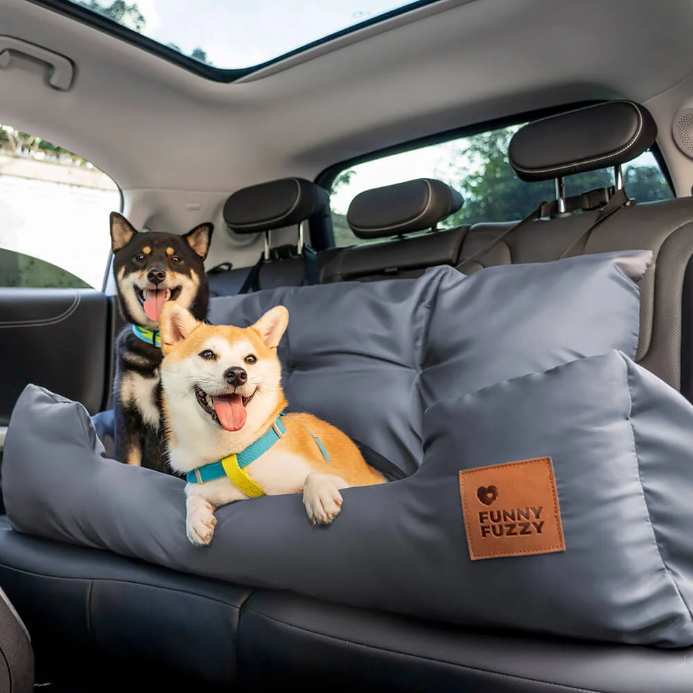 Travel Bolster Safety Medium Large Dog Car Back Seat Bed - Image 3