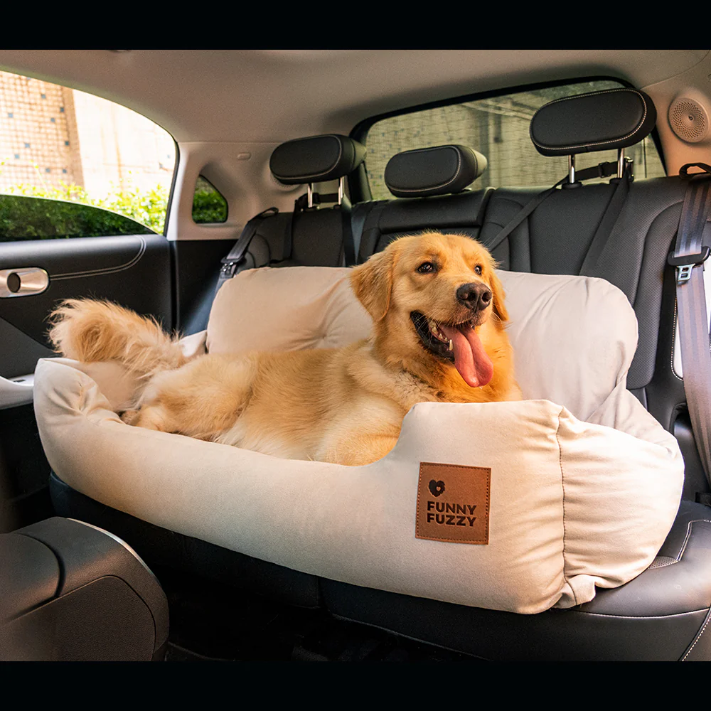Travel Bolster Safety Medium Large Dog Car Back Seat Bed - Image 31
