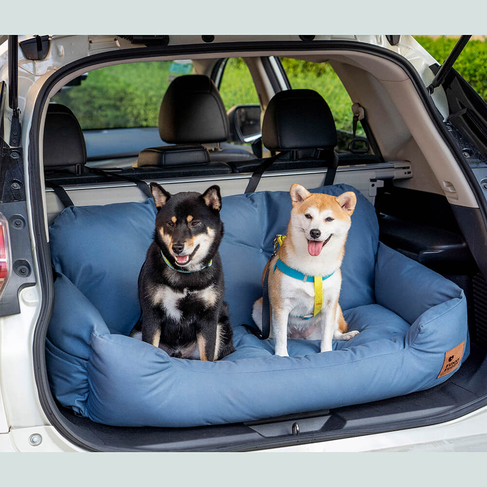 Travel Bolster Safety Medium Large Dog Car Back Seat Bed - Image 5