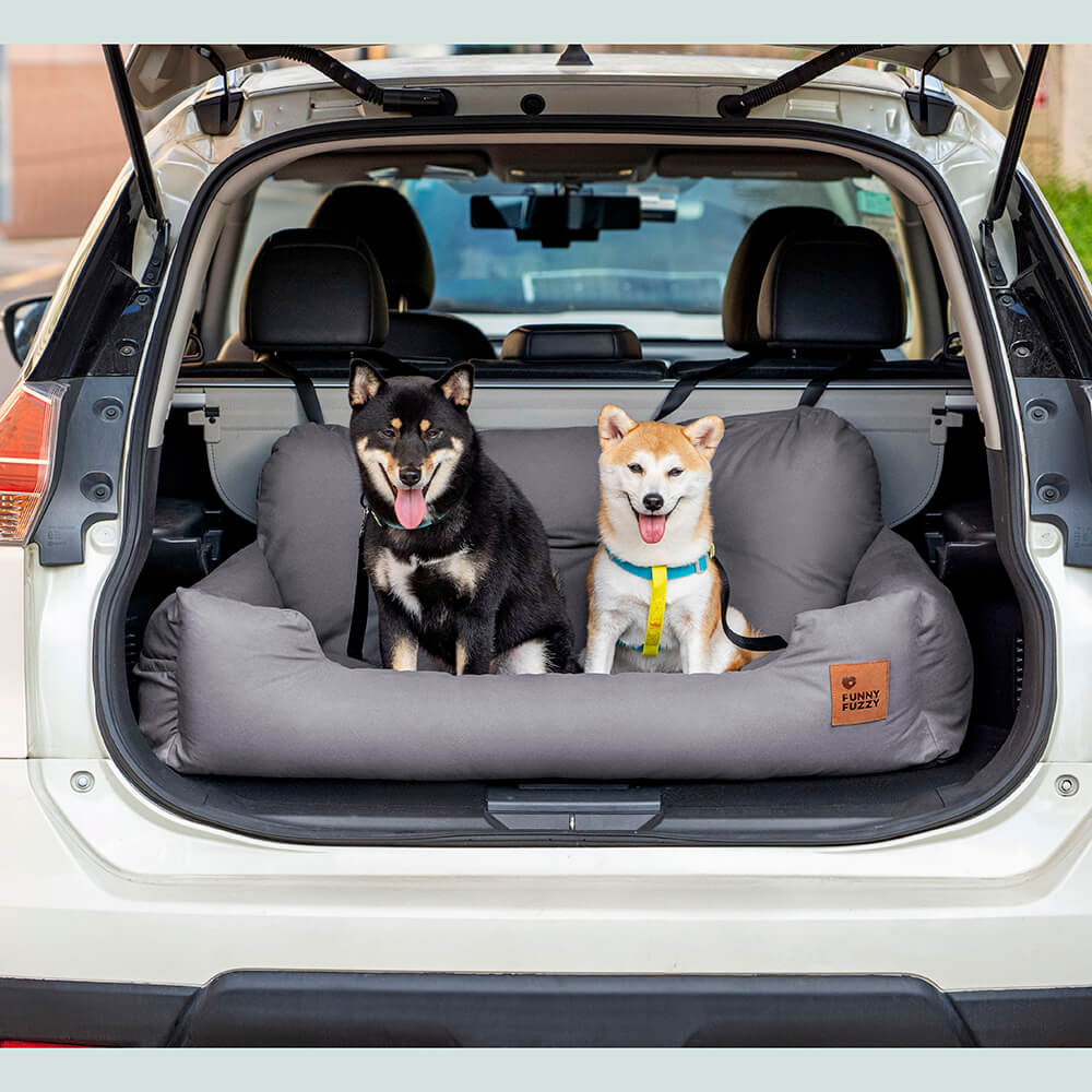 Travel Bolster Safety Medium Large Dog Car Back Seat Bed - Image 6