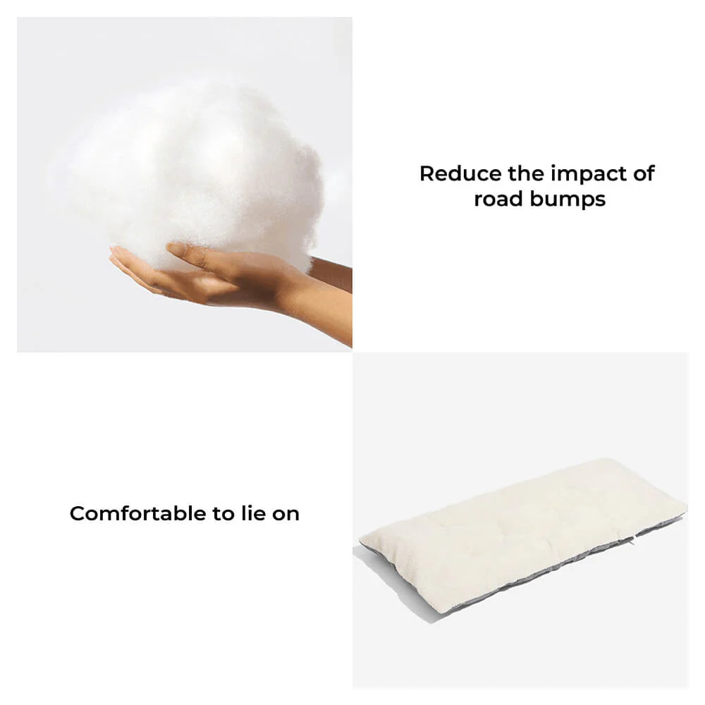 Travel Bolster Safety Medium Large Dog Car Back Seat Bed - Image 8