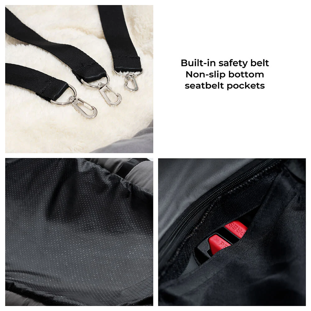 Travel Bolster Safety Medium Large Dog Car Back Seat Bed - Image 9