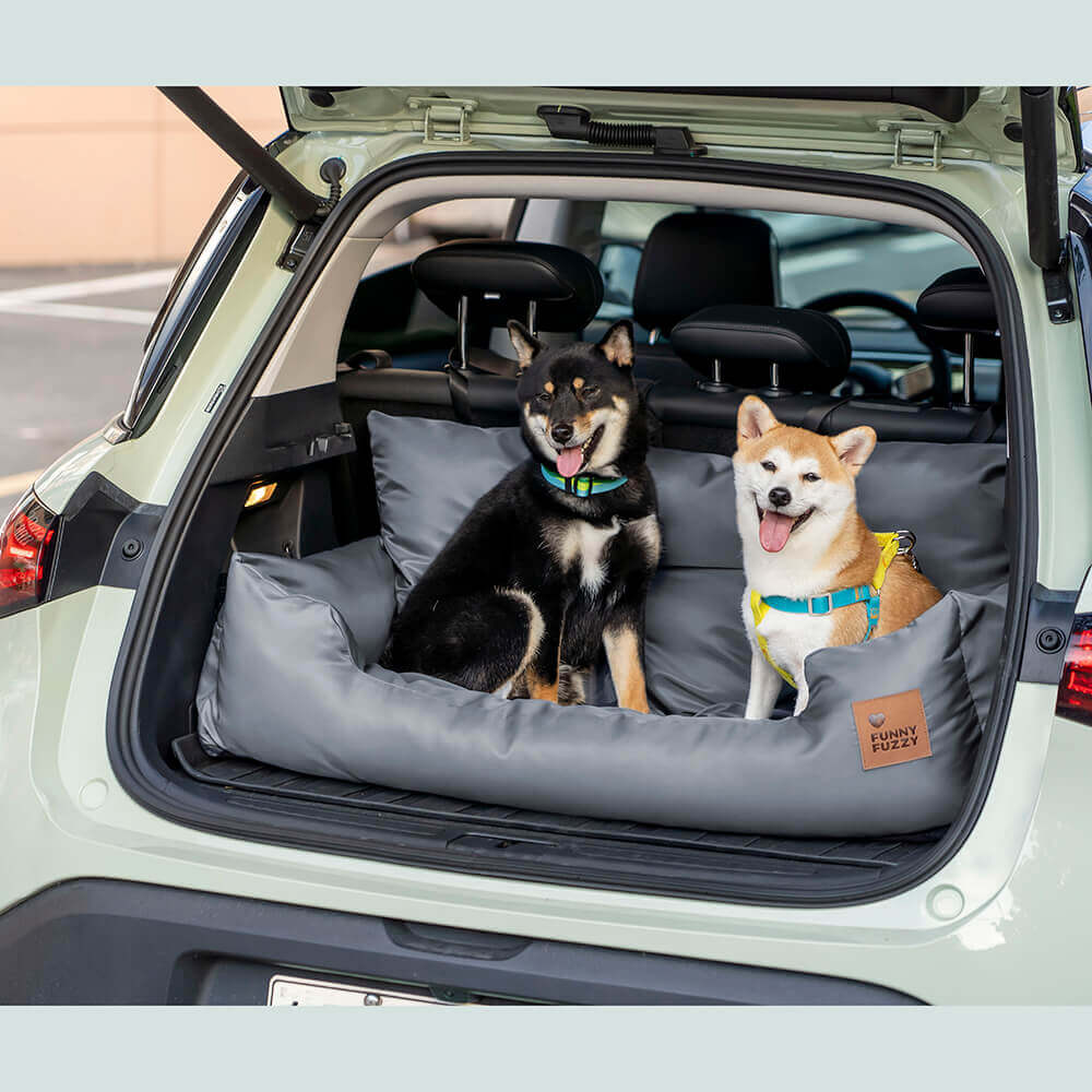 Travel Bolster Safety Waterproof Medium Large Dog Car Back Seat Bed - Image 12