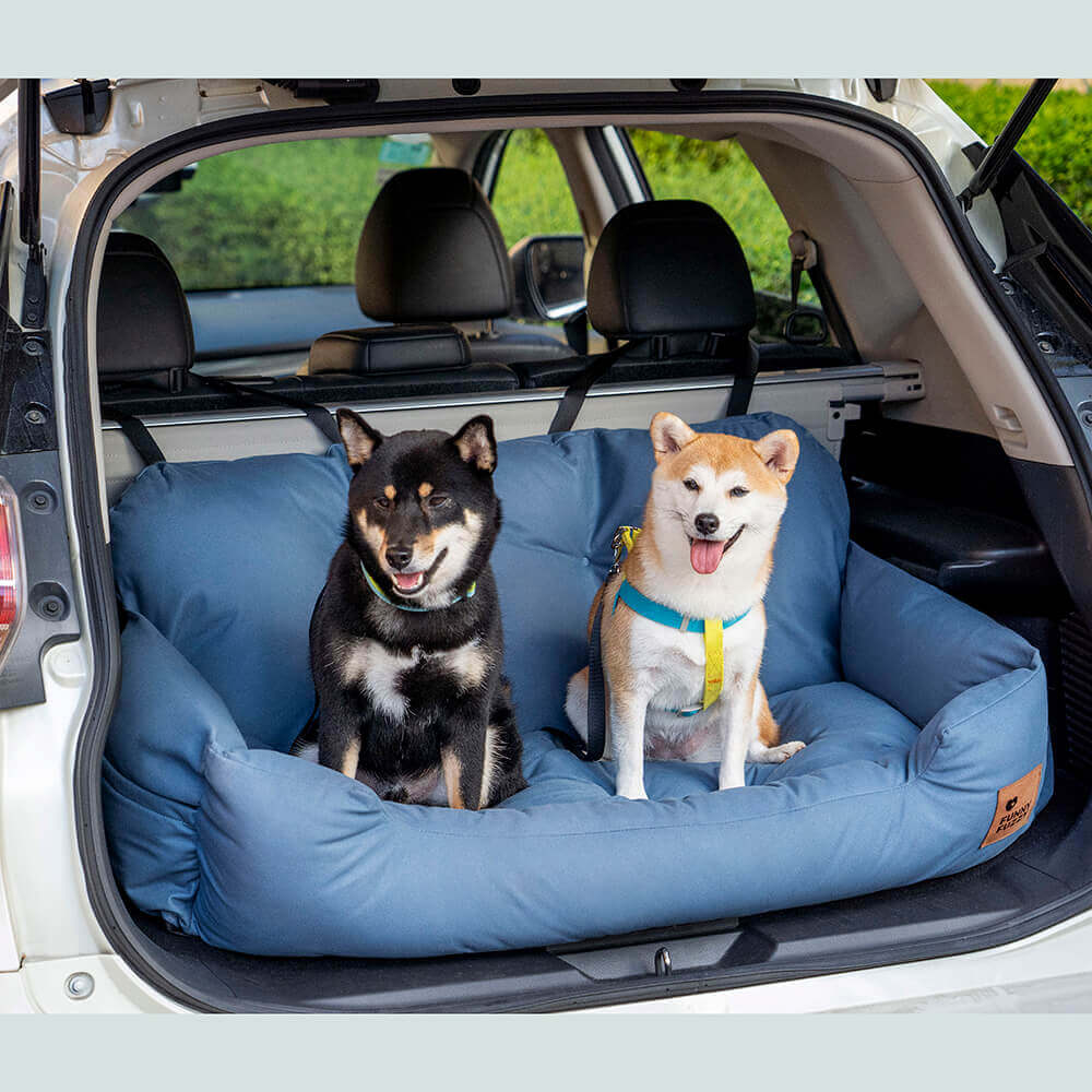 Travel Bolster Safety Waterproof Medium Large Dog Car Back Seat Bed - Image 13