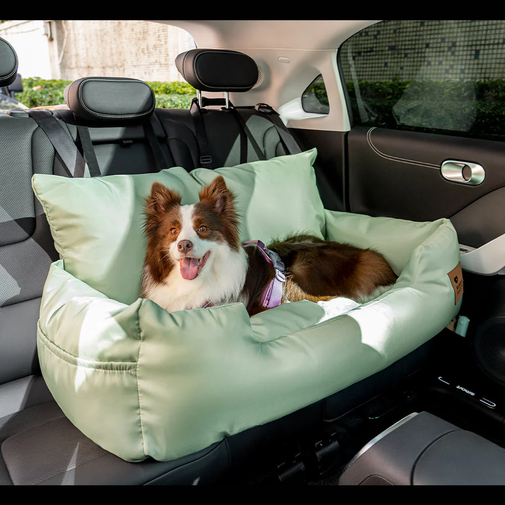 Travel Bolster Safety Waterproof Medium Large Dog Car Back Seat Bed - Image 18