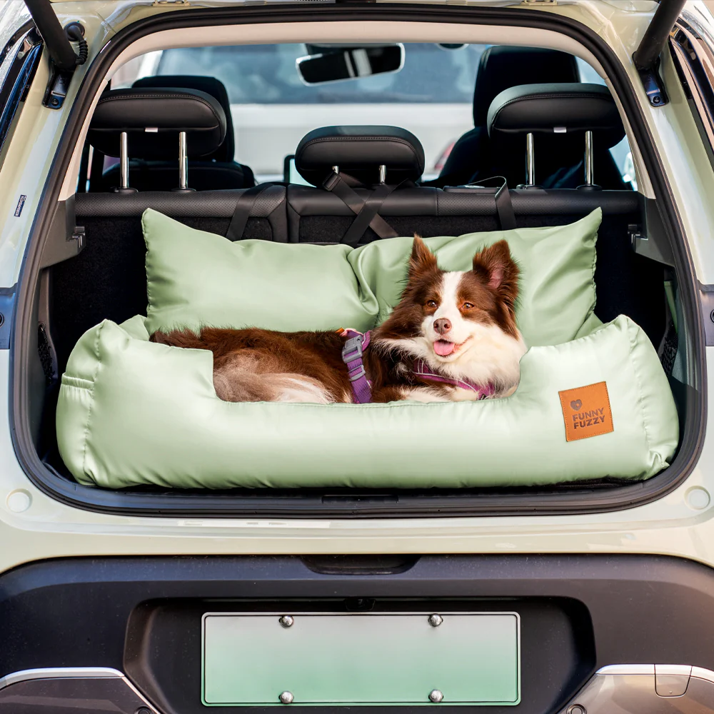 Travel Bolster Safety Waterproof Medium Large Dog Car Back Seat Bed - Image 19