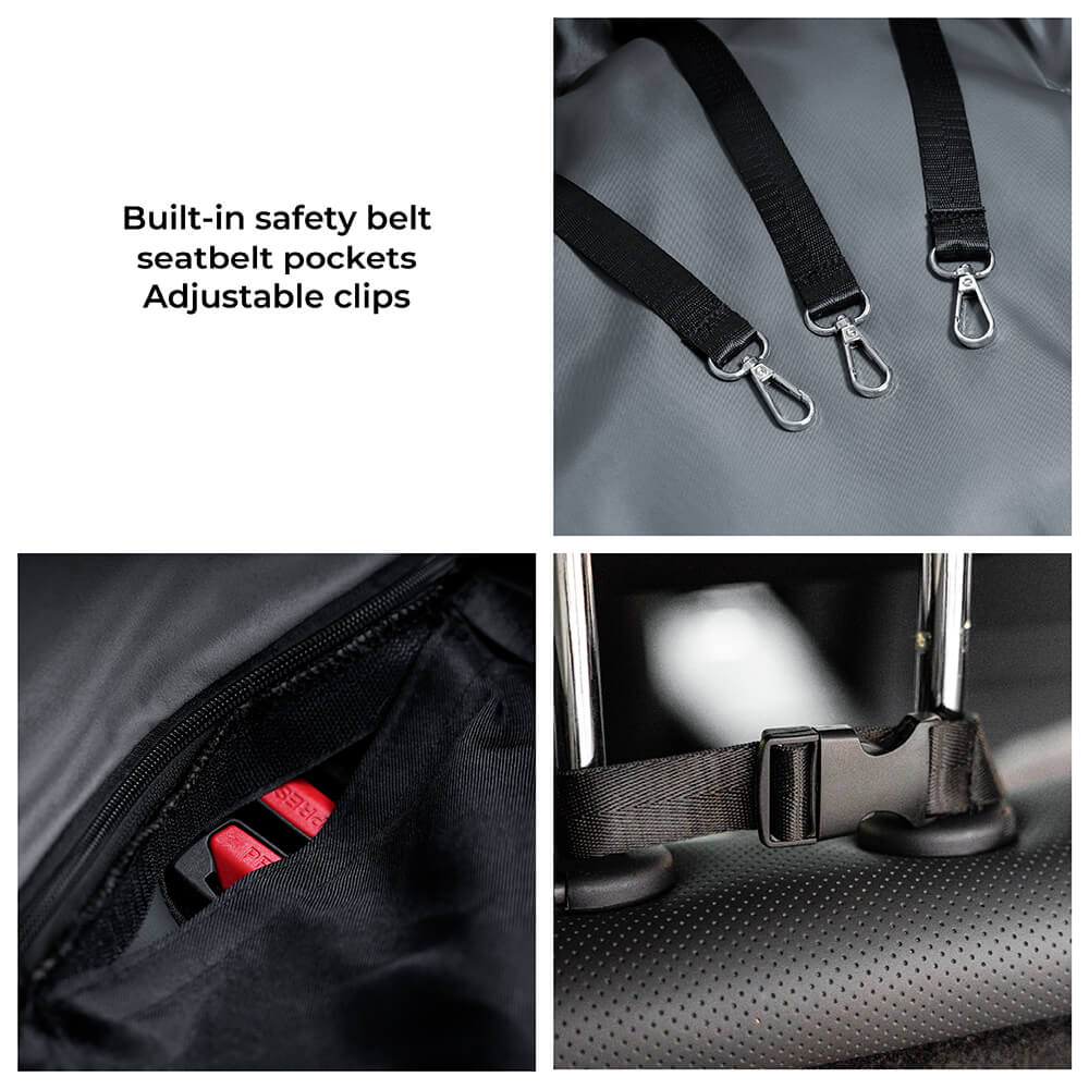 Travel Bolster Safety Waterproof Medium Large Dog Car Back Seat Bed - Image 7