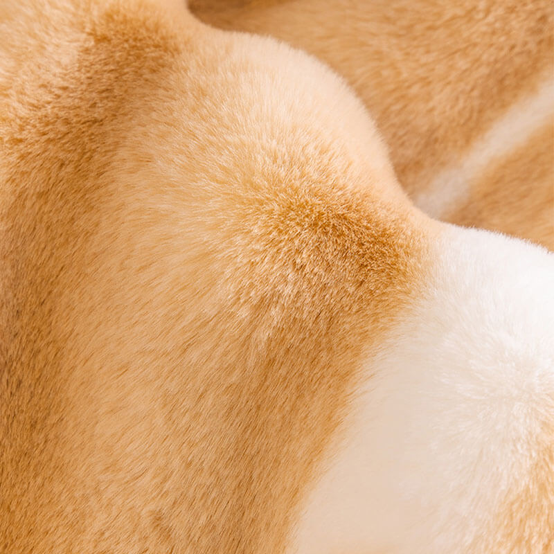 Trendy Beautiful Gradient Colour Stripe Plush Couch Cover - Image 8