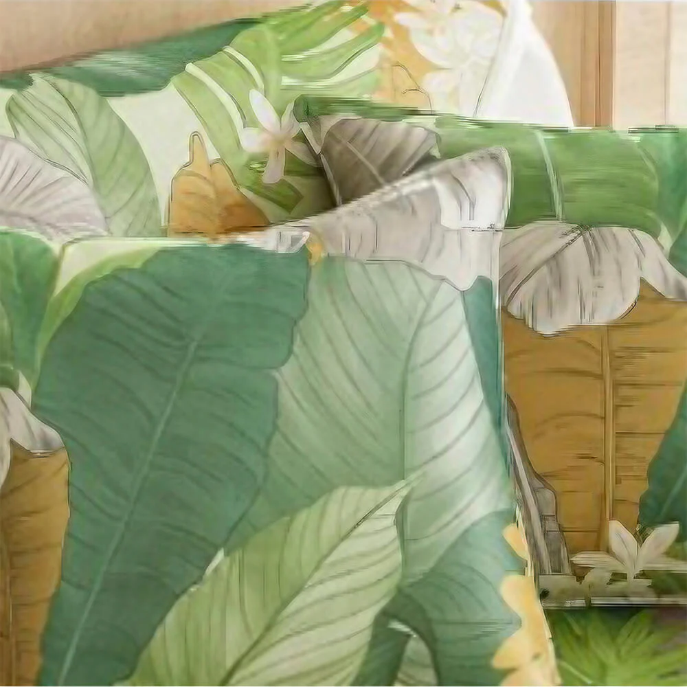 Tropical Leaves Cooling Non-slip Sectional Couch Cover - Image 5