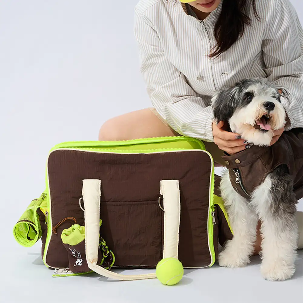Urban Commuter Color-Block Multi-functional Pet Carrier Bag - Image 6