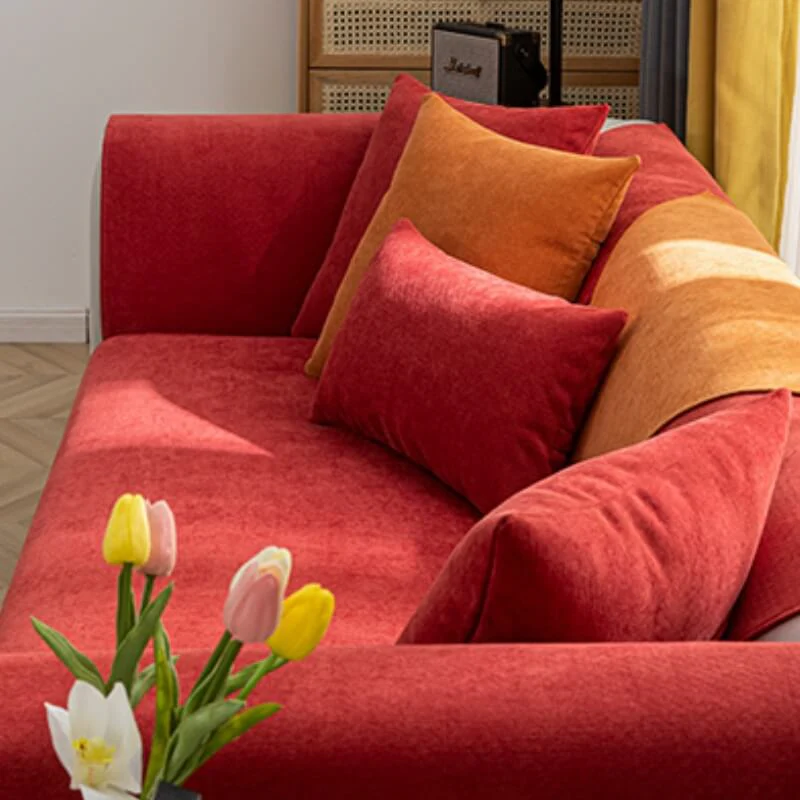 Vermilion Comfortable Chenille Sofa Protective Couch Cover - Image 3
