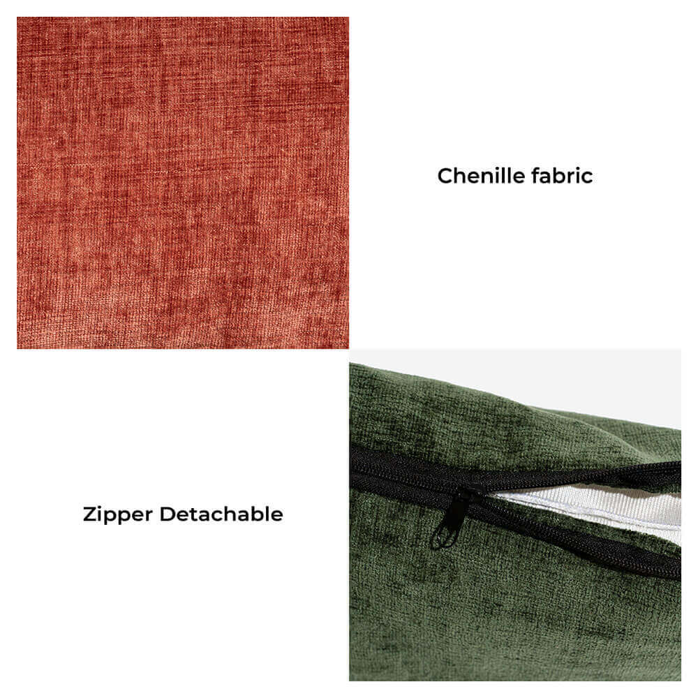 Vintage Chenille Washable Soft Cat Sofa Bed - Image 6