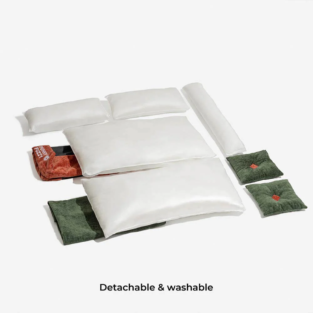 Vintage Chenille Washable Soft Cat Sofa Bed - Image 7