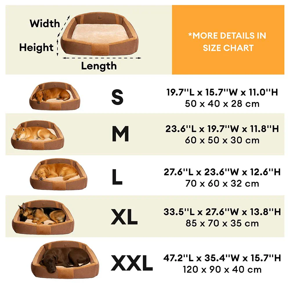 Vintage Large Cozy Calming Sofa Dog Bed - Image 10