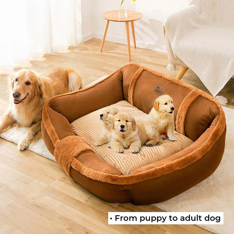 Vintage Large Cozy Calming Sofa Dog Bed - Image 12