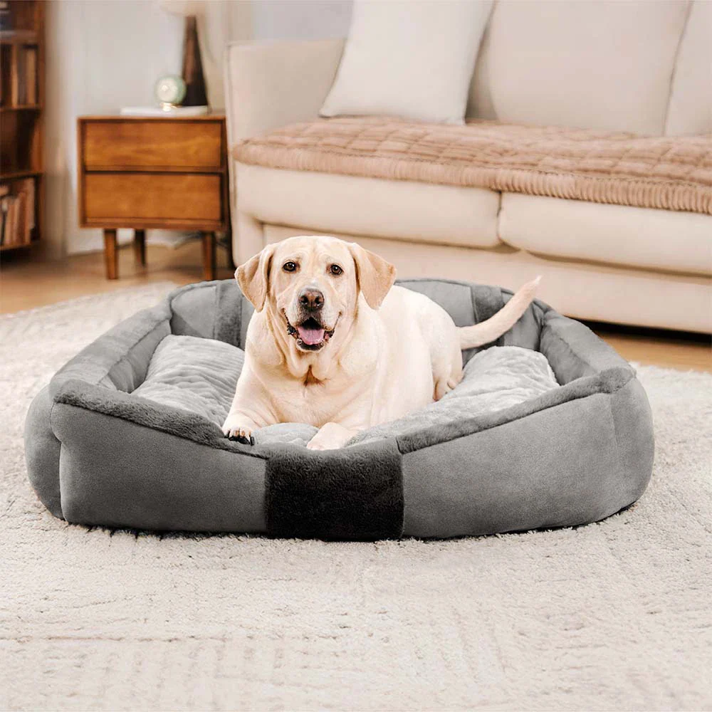 Vintage Large Cozy Calming Sofa Dog Bed - Image 14