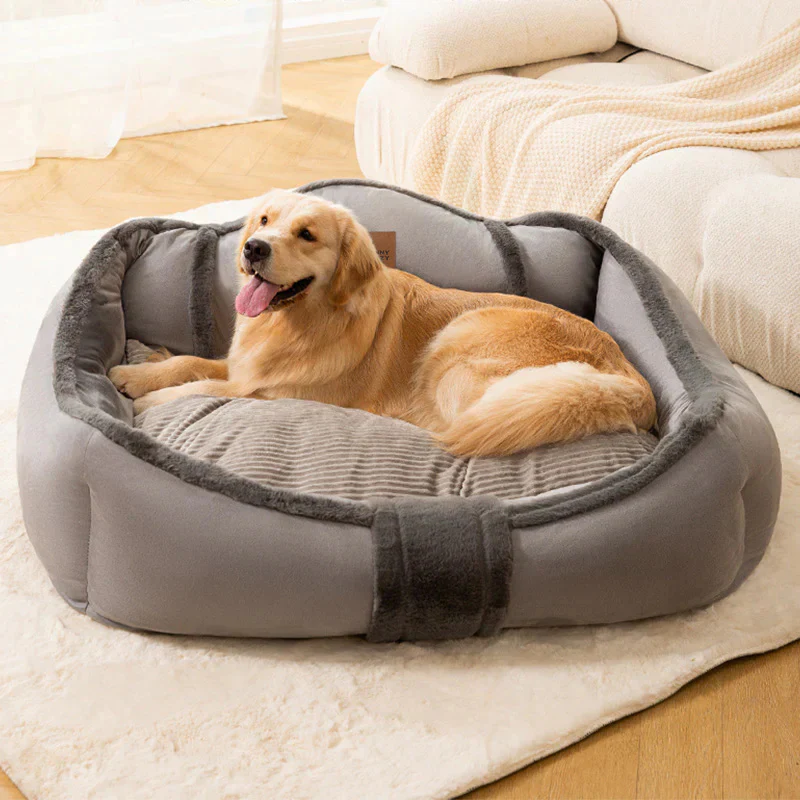 Vintage Large Cozy Calming Sofa Dog Bed - Image 15