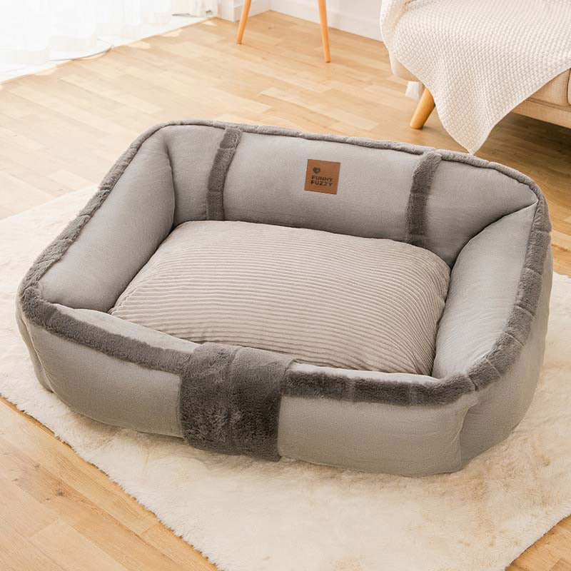 Vintage Large Cozy Calming Sofa Dog Bed - Image 16