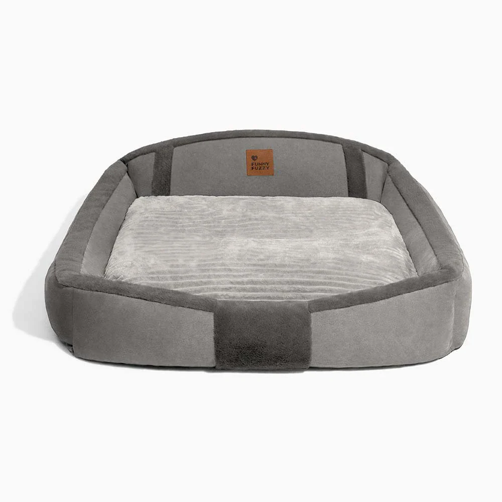 Vintage Large Cozy Calming Sofa Dog Bed - Image 17