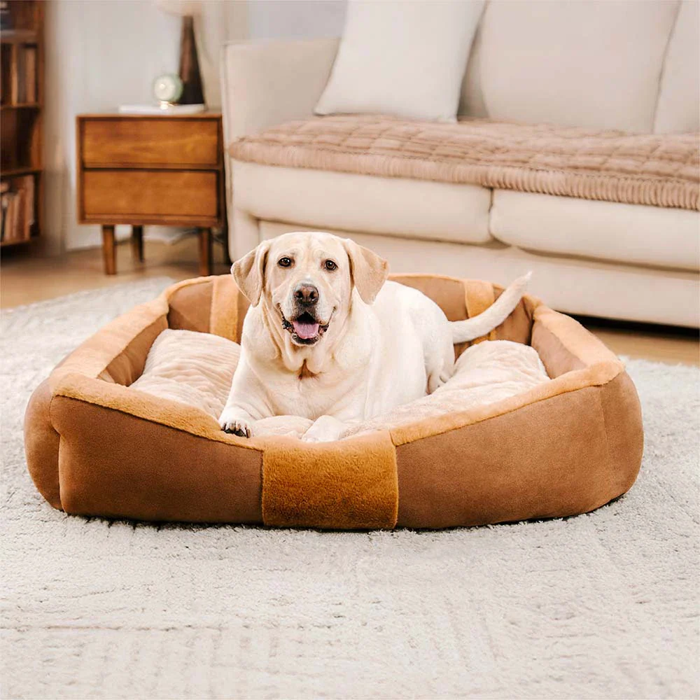 Vintage Large Cozy Calming Sofa Dog Bed - Image 18