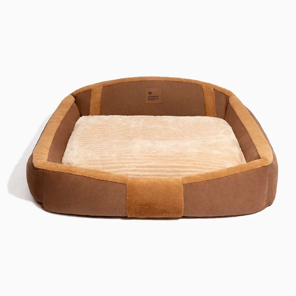 Vintage Large Cozy Calming Sofa Dog Bed - Image 21