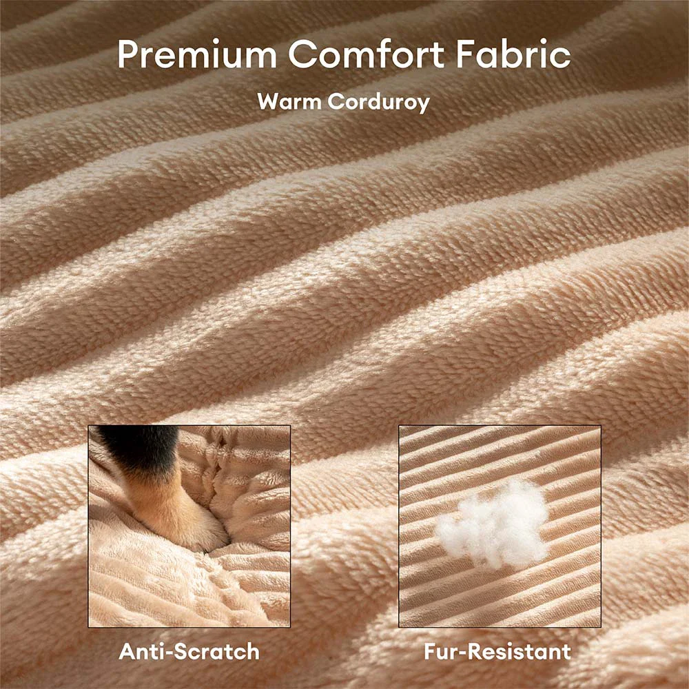 Vintage Large Cozy Calming Sofa Dog Bed - Image 4