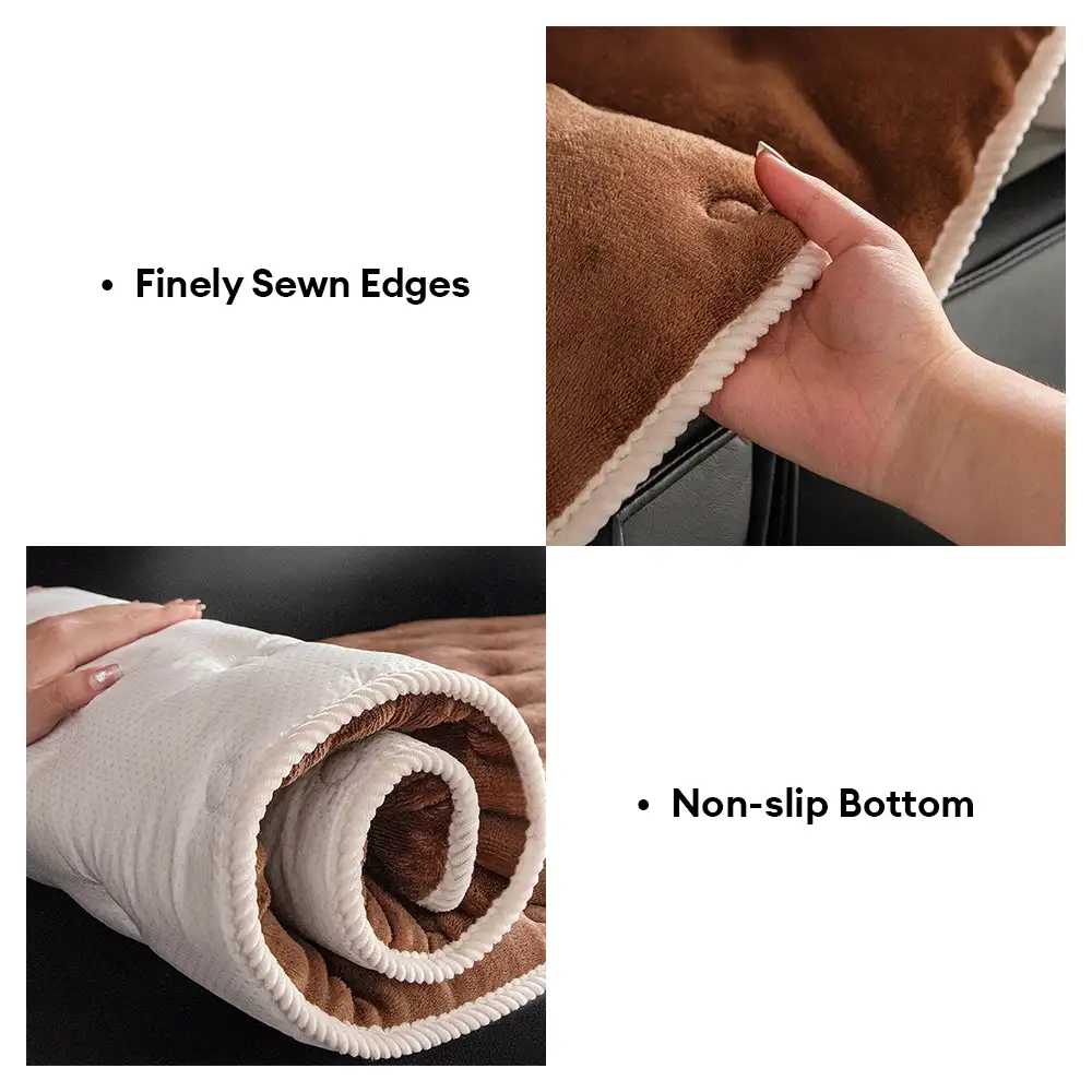 Vintage Leather Sofa Protection Non-Slip Couch Cover - Image 7