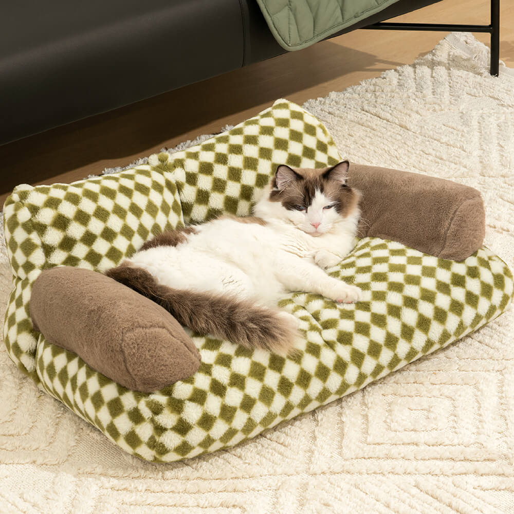 Vintage Leisure Diamond Dog & Cat Sofa Bed - Image 10