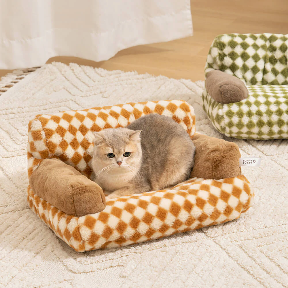 Vintage Leisure Diamond Dog & Cat Sofa Bed - Image 12