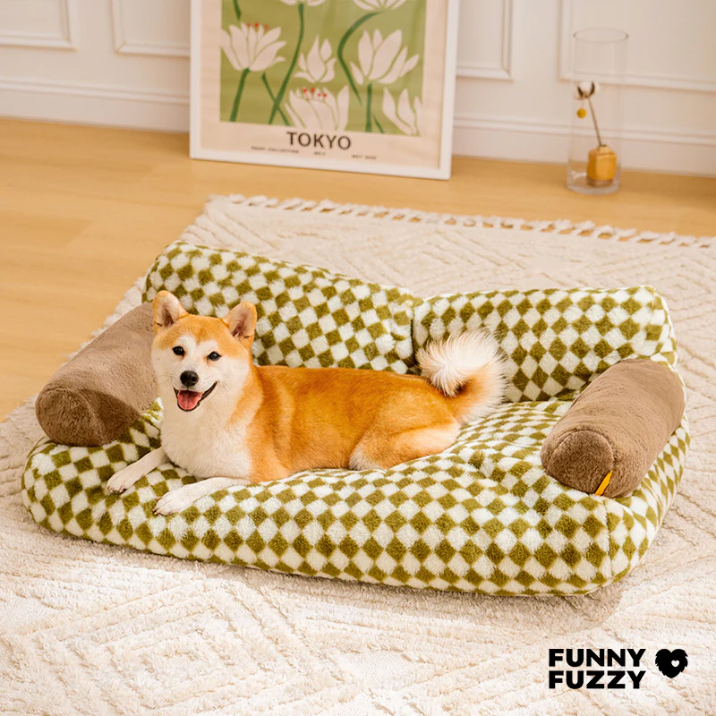 Vintage Leisure Diamond Dog & Cat Sofa Bed - Image 3