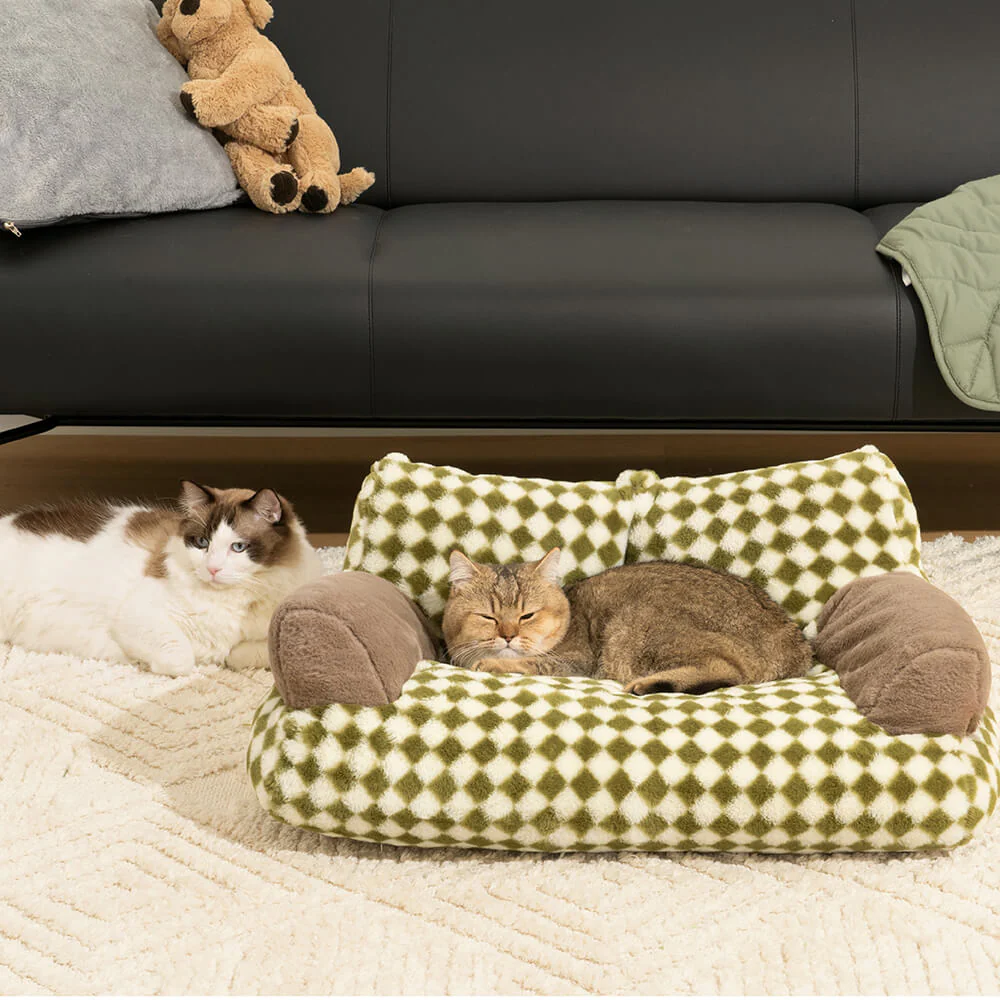 Vintage Leisure Diamond Dog & Cat Sofa Bed - Image 8