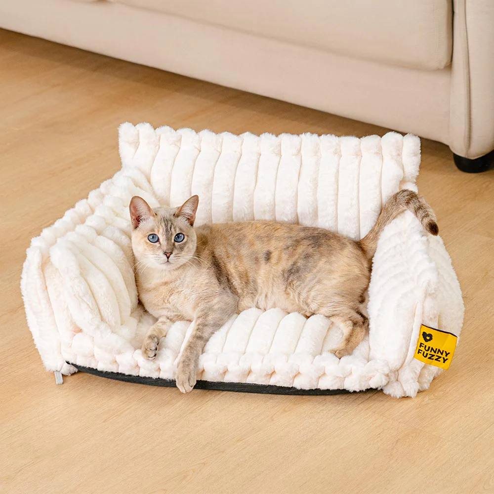 Washable Calming Soft Pillow Bolster Cat Bed-Snoozy Dream - Image 16