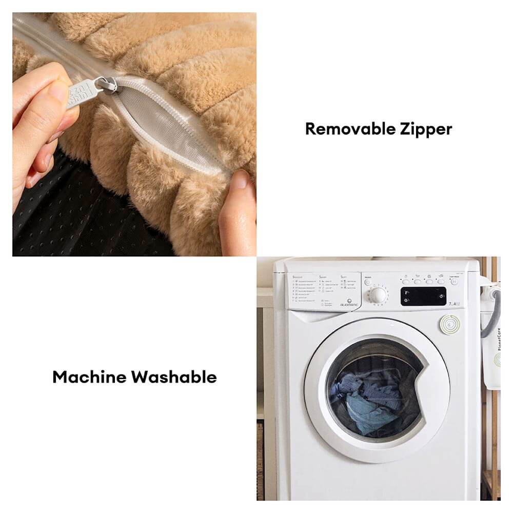 Washable Calming Soft Pillow Bolster Cat Bed-Snoozy Dream - Image 7