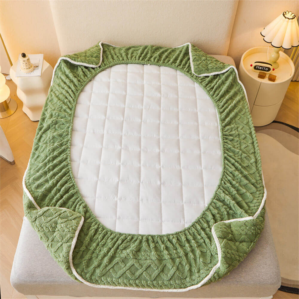 Washable Fluffy Fitted Sheet Mattress Cover - Image 3