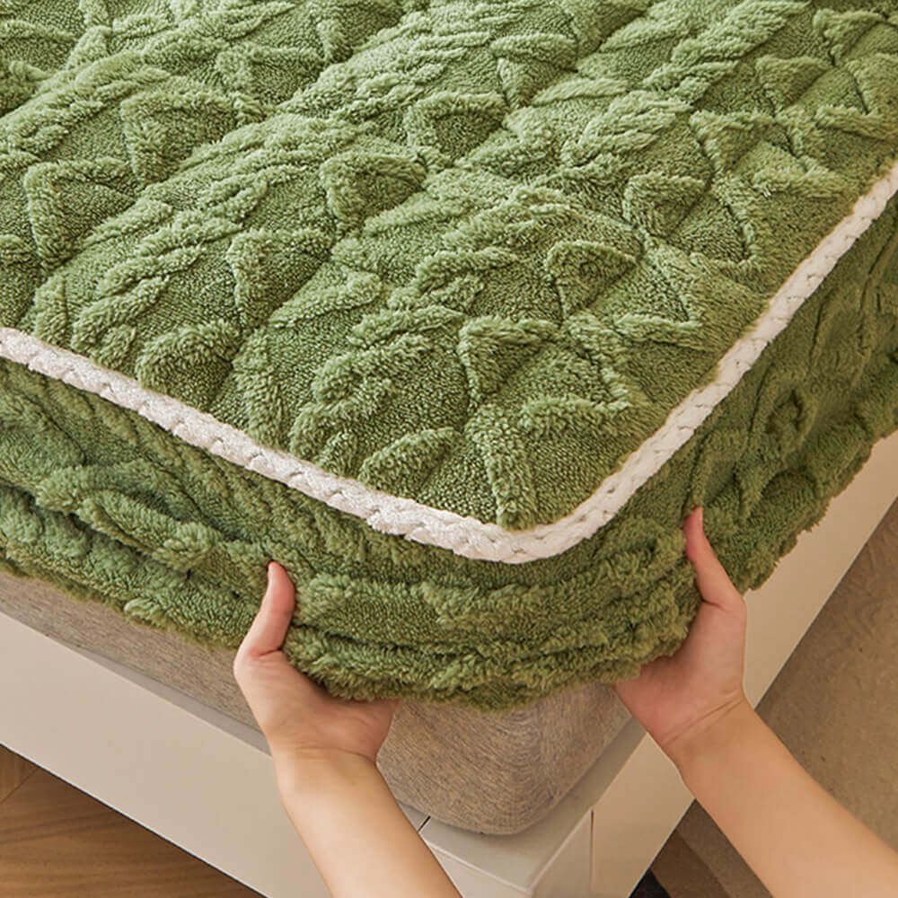 Washable Fluffy Fitted Sheet Mattress Cover - Image 4