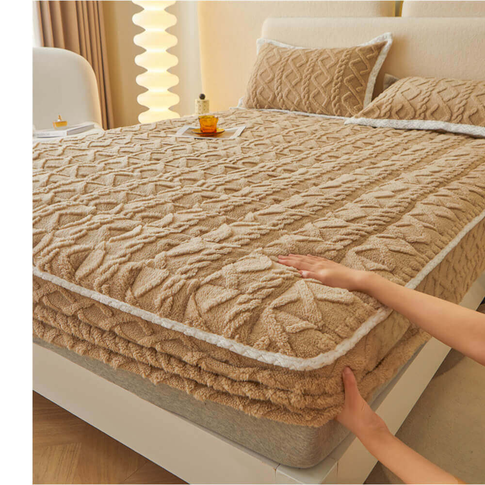 Washable Fluffy Fitted Sheet Mattress Cover - Image 9