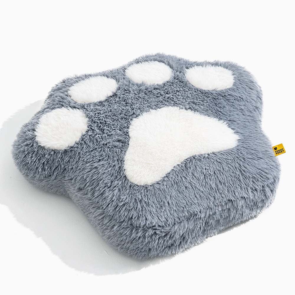 Washable Fluffy Non-Slip Cozy Cat Bed-Paw Spot - Image 9