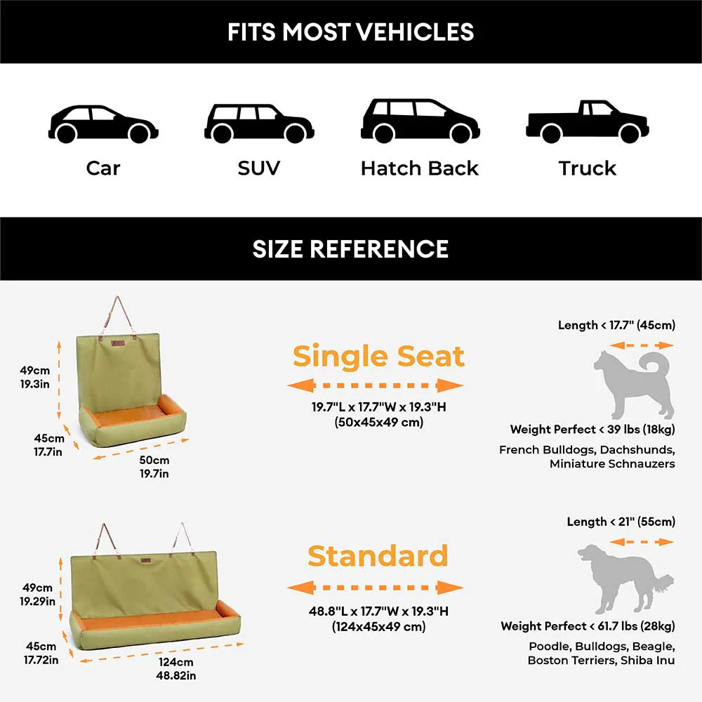 Waterproof Anti-Slip Large Dog Car Seat Cover-Urban Voyager - Image 9