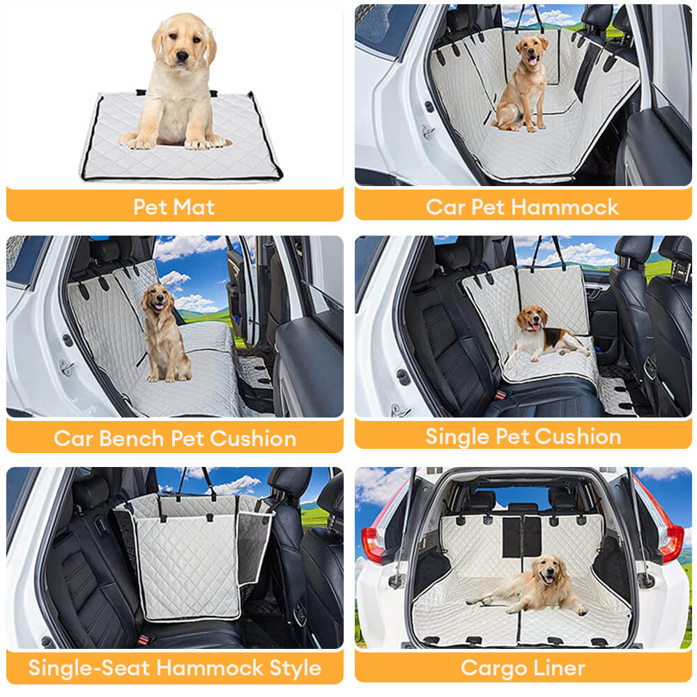 Waterproof Multi-Use Car Dog Seat Cover – Convertible Back Seat Protector for Pets - Image 3