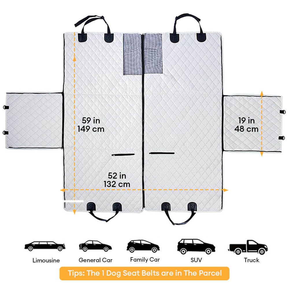Waterproof Multi-Use Car Dog Seat Cover – Convertible Back Seat Protector for Pets - Image 7