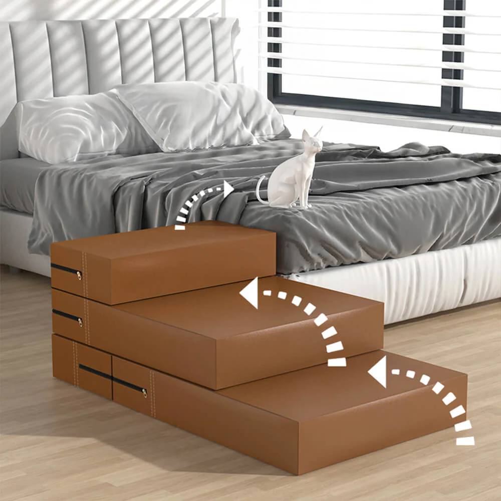 Waterproof Washable PU Leather Modular Multi-Level Pet Stairs - Image 11