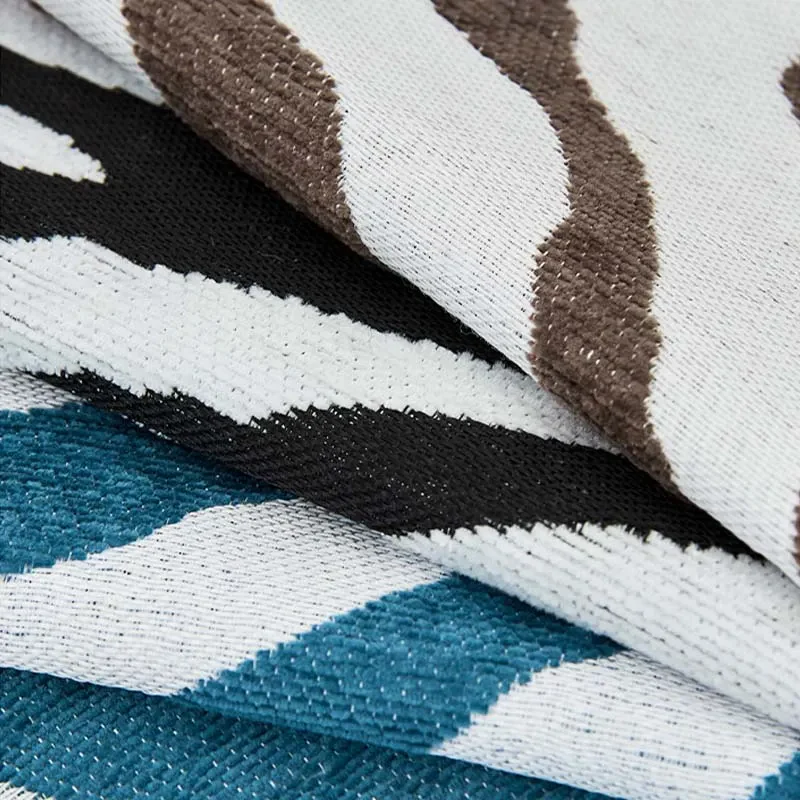 Wild Zebra Print Chenille Furniture Protector Couch Cover - Image 7